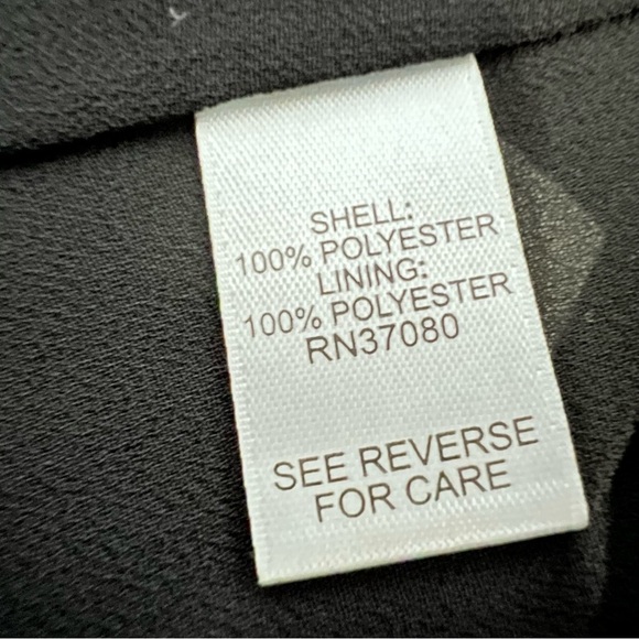 Women’s Large *Cold Shoulder* Blouse Black with White Hearts 3/4 sleeves - Picture 6 of 9